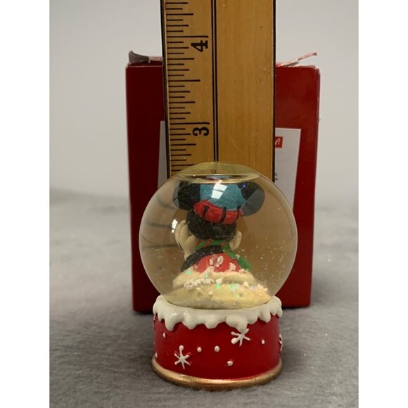 Disney Mickey Mouse 2009 Snow Globe Christmas Decoration with Glitter & Red Base - Picture 5 of 7